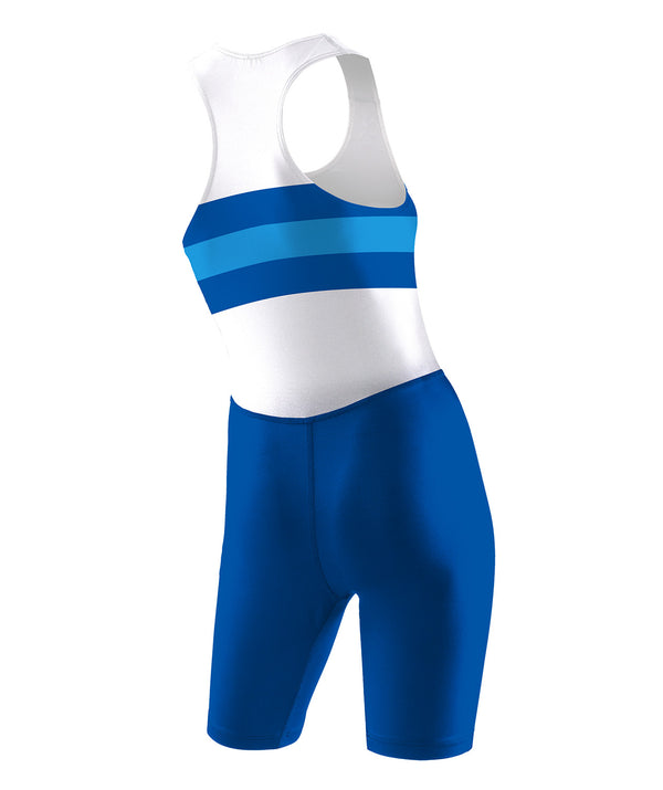 Women's ANUBC Streamline Leg Band Unisuit - Blue/White