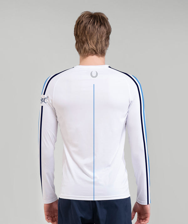Men's Abbotsford Rowing Club Base Layer LS - White/Blue
