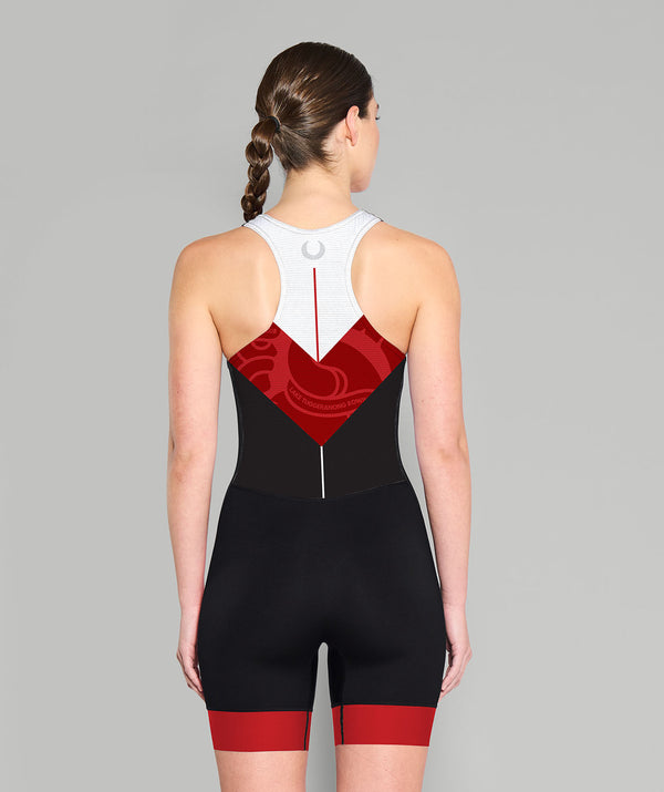Women's Lake Tuggeranong Rowing Club  Pro Unisuit - Black/Red/White