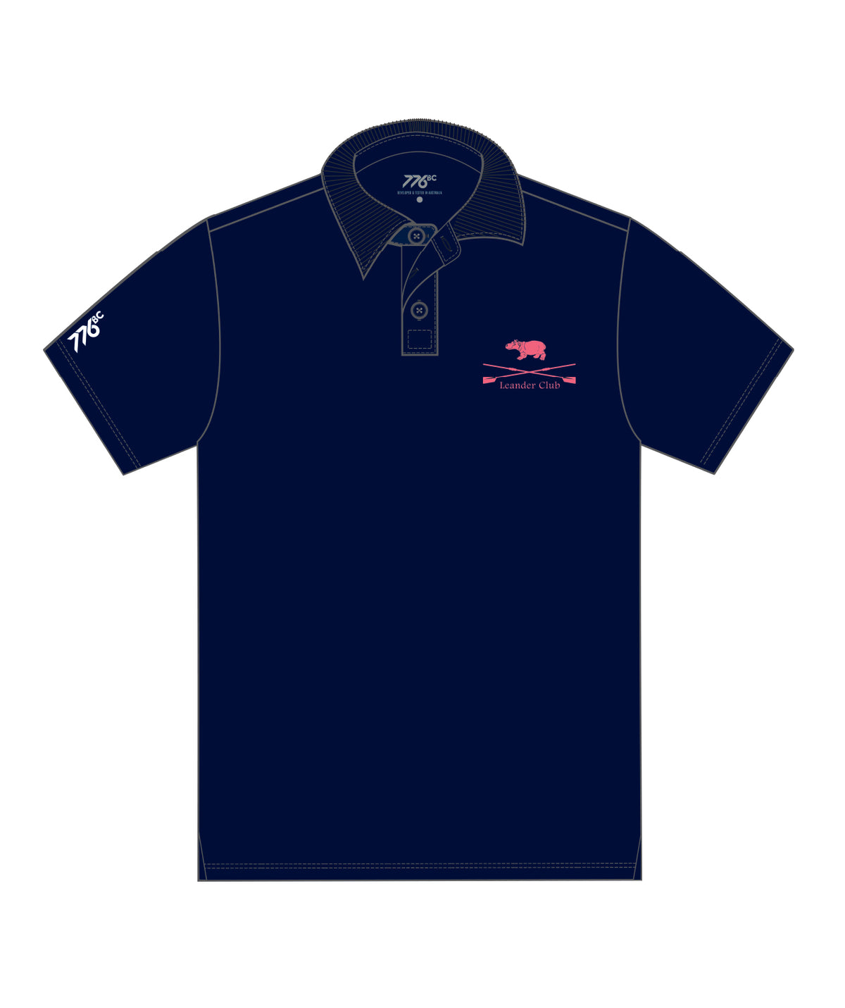 Men's Leander Podium Polo SS - Navy