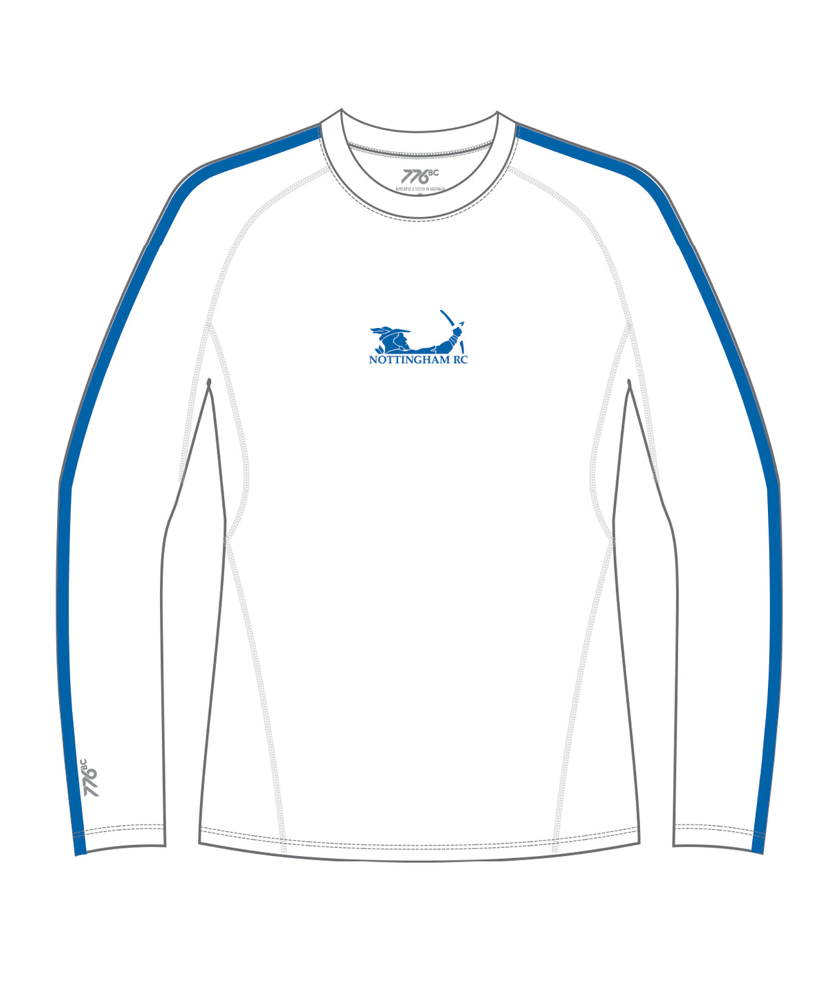 Men's Nottingham Rowing Club Base Layer LS - White