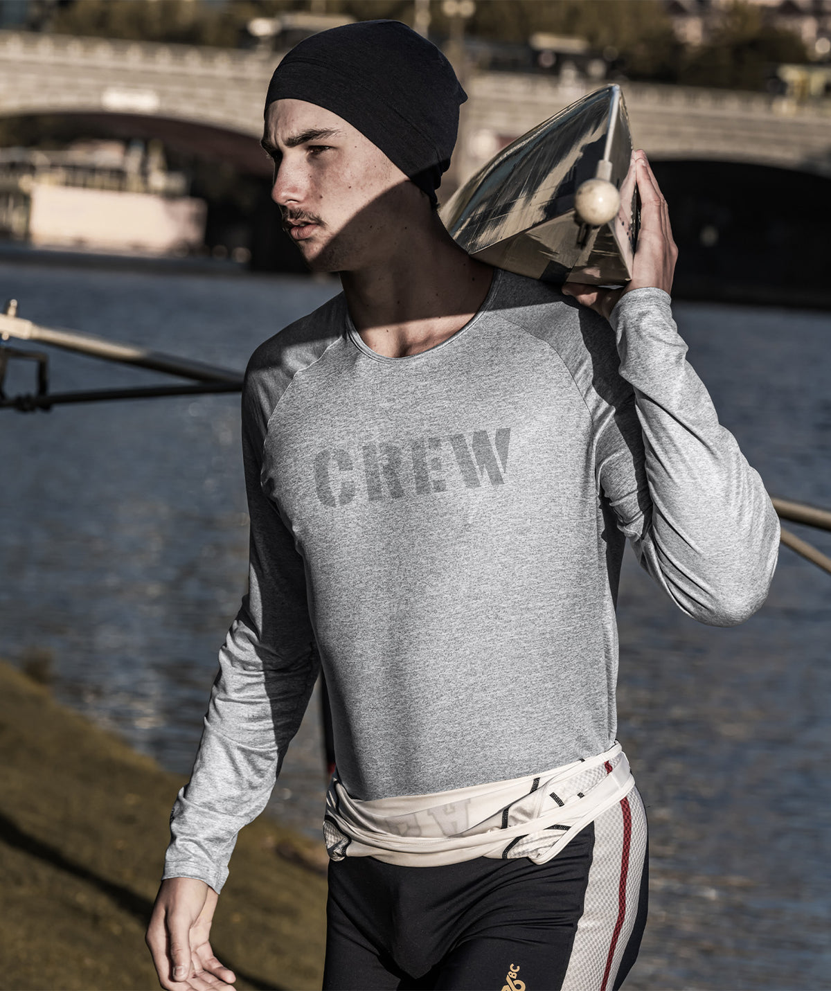 Men's 776BC x Boys in the Boat LS Active T-Shirt - Gray