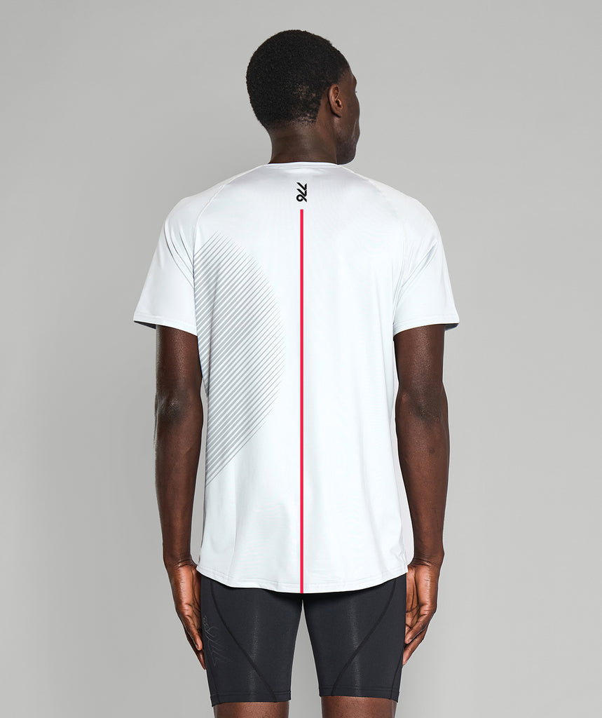 Men's Training T-Shirt SS - White/Red