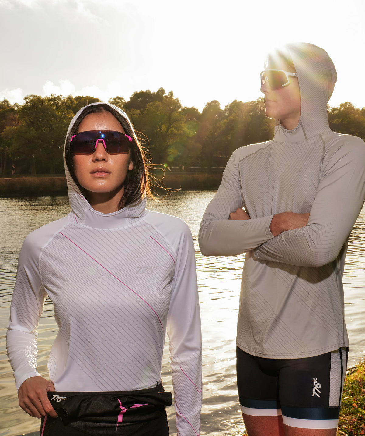 Men's Wreath Sun Hoodie - Graphic Gray