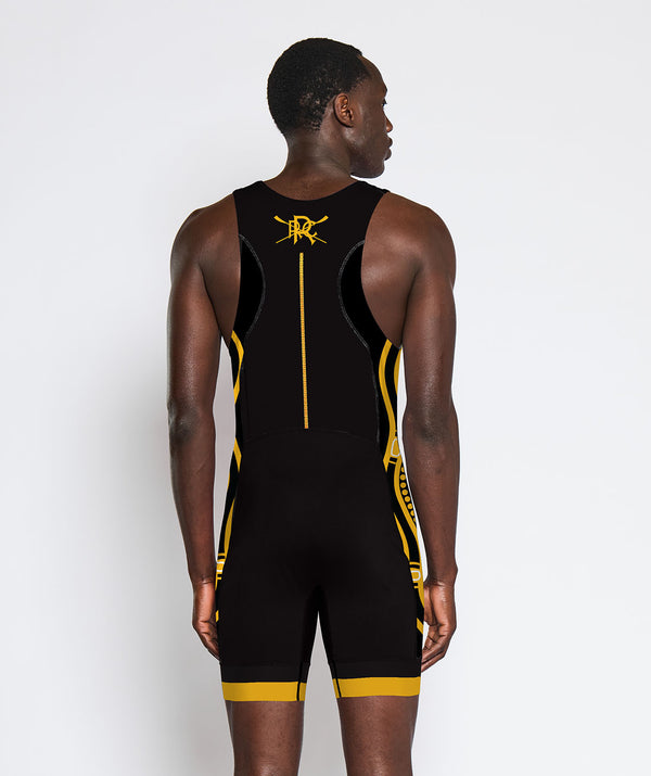 Men's Richmond Rowing Club Indigenous Pro Unisuit - Black/Yellow