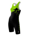Women's WA Masters Sprint Unisuit - Black/Green