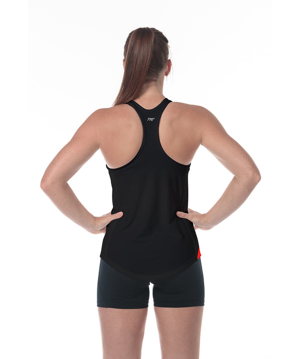 Women's Essendon Rowing Club Performance Tank - Black/Red
