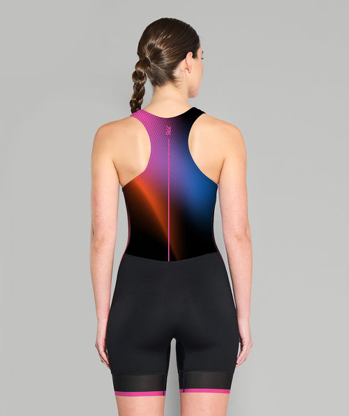 Women's Pro Unisuit - Black/Aurora Pink