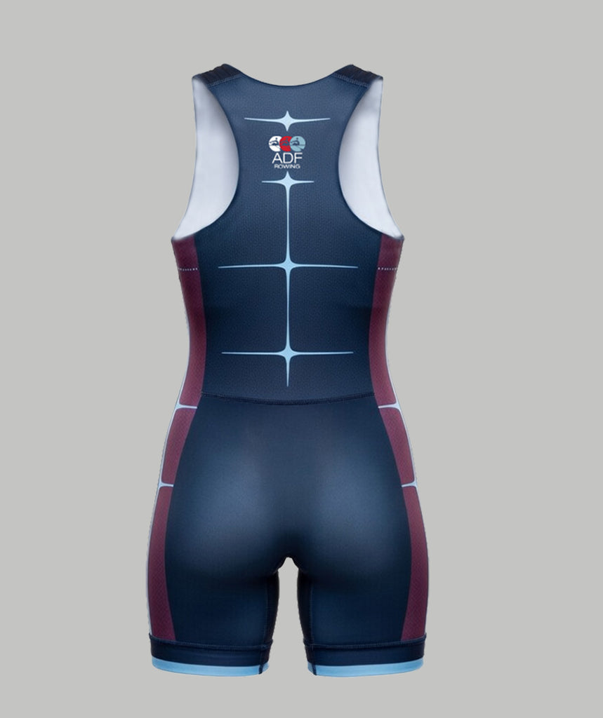 Women's ADF Rowing Training Pro Unisuit - Navy/Purple