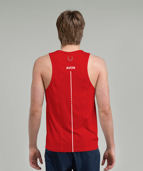 Men's Avon Rowing Performance Tank - Red