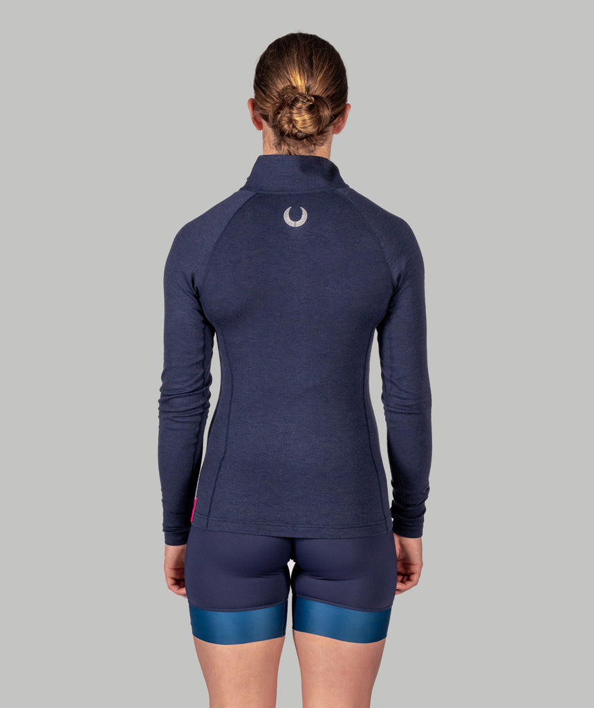 Women's Wreath Pro-Merino ¼ Zip - Navy