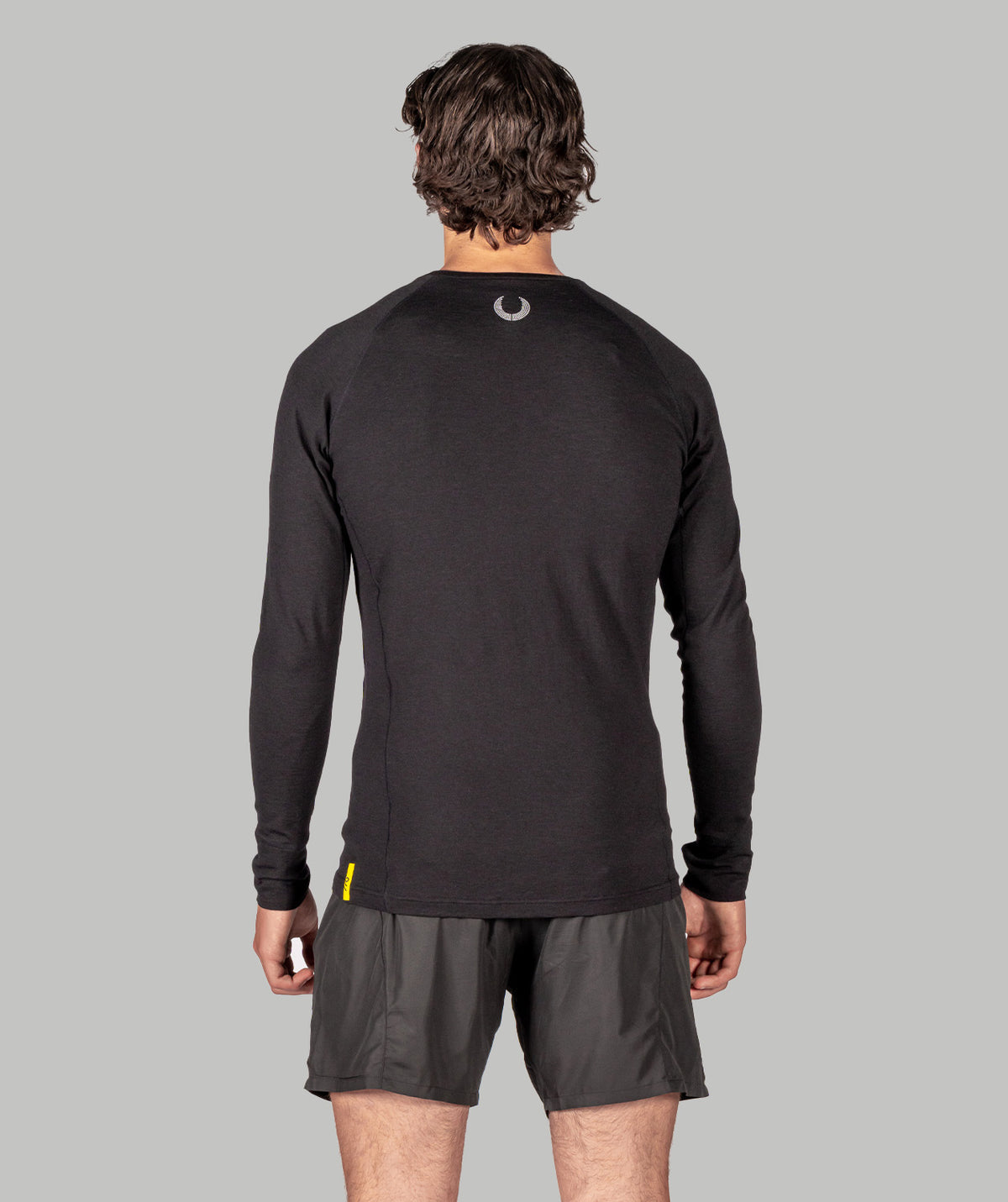Men's Wreath Pro-Merino Crew - Black