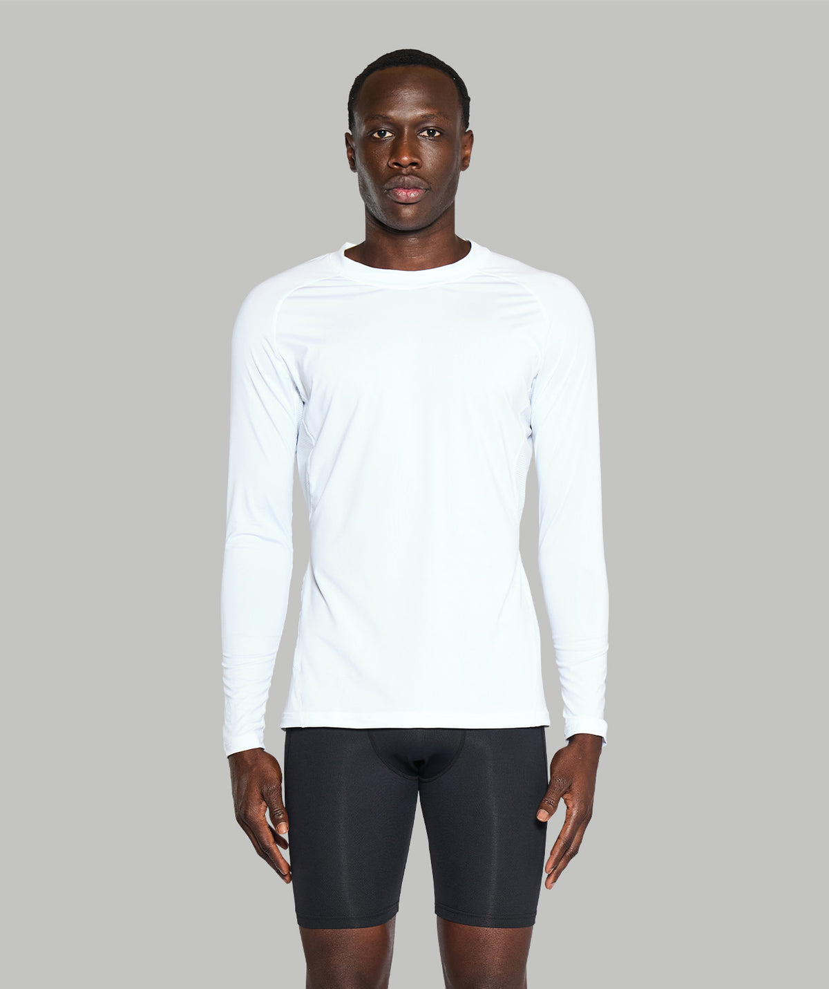 Men's Wreath Performance LS Base Layer - White