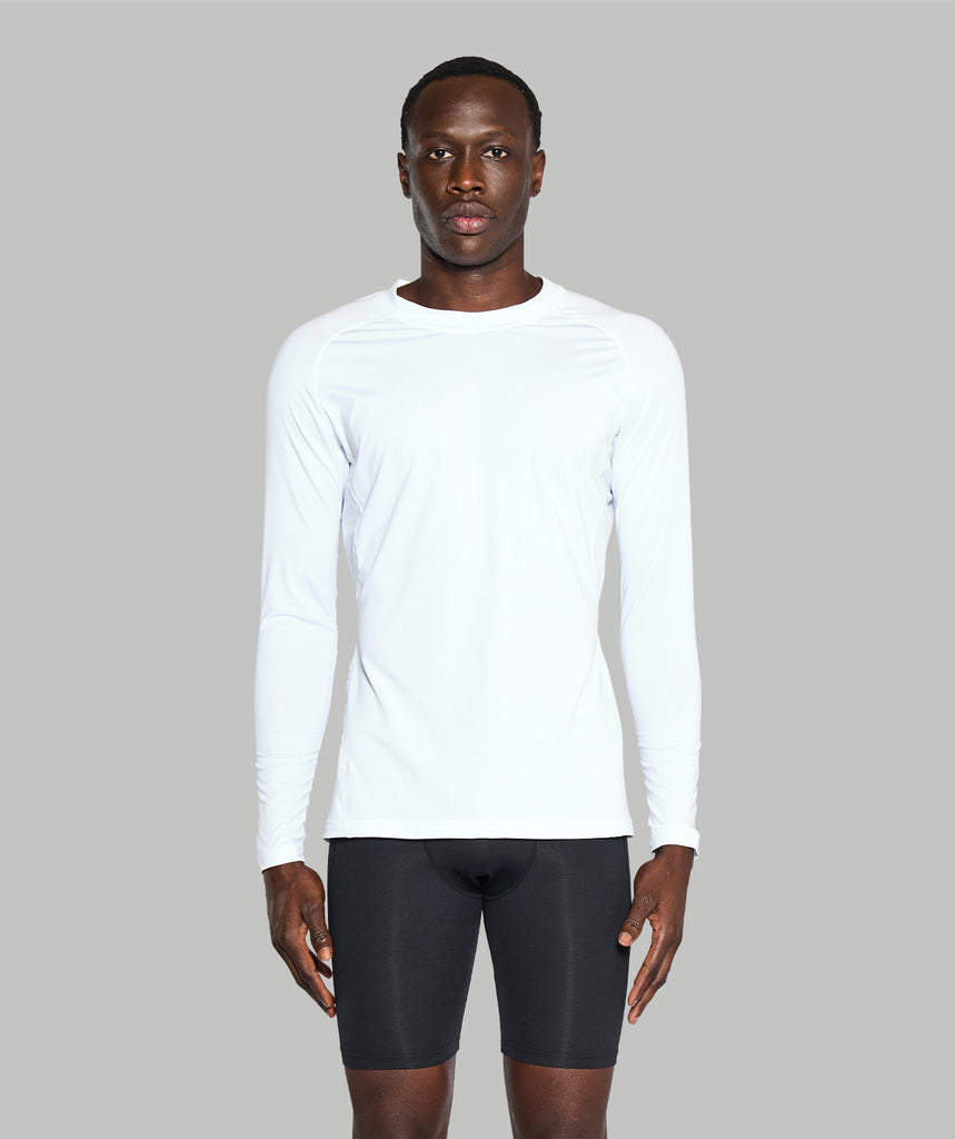 Men's Wreath Performance LS Base Layer - White