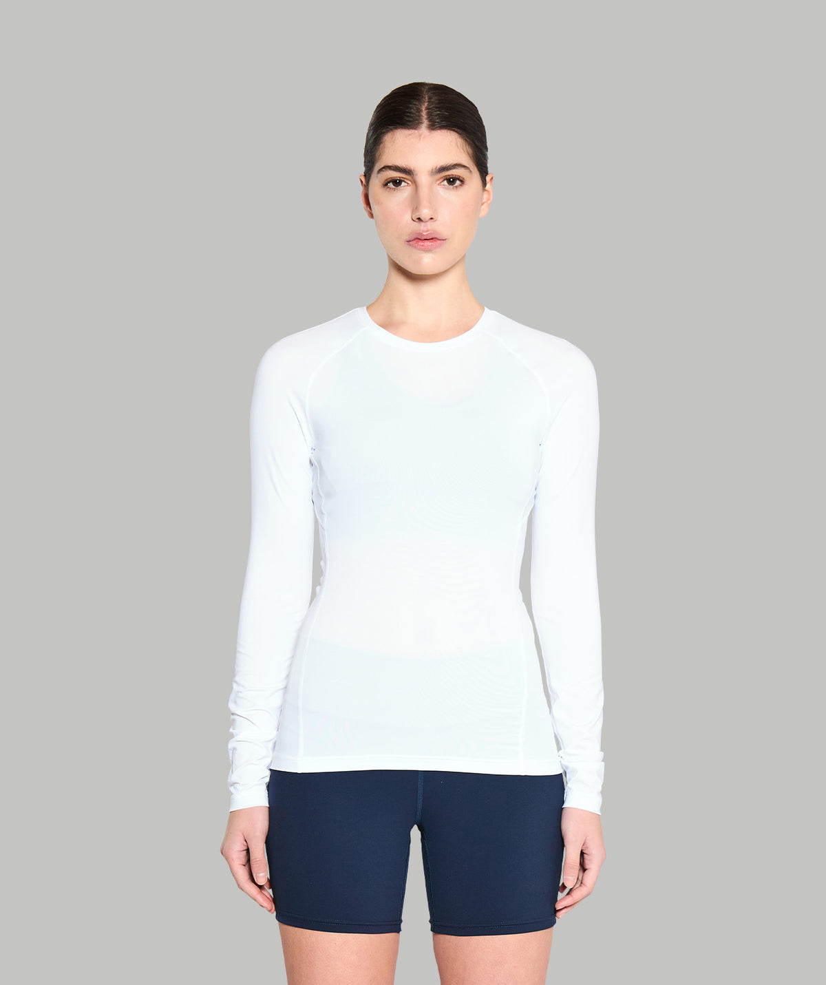 Women's Wreath Performance LS Base Layer - White