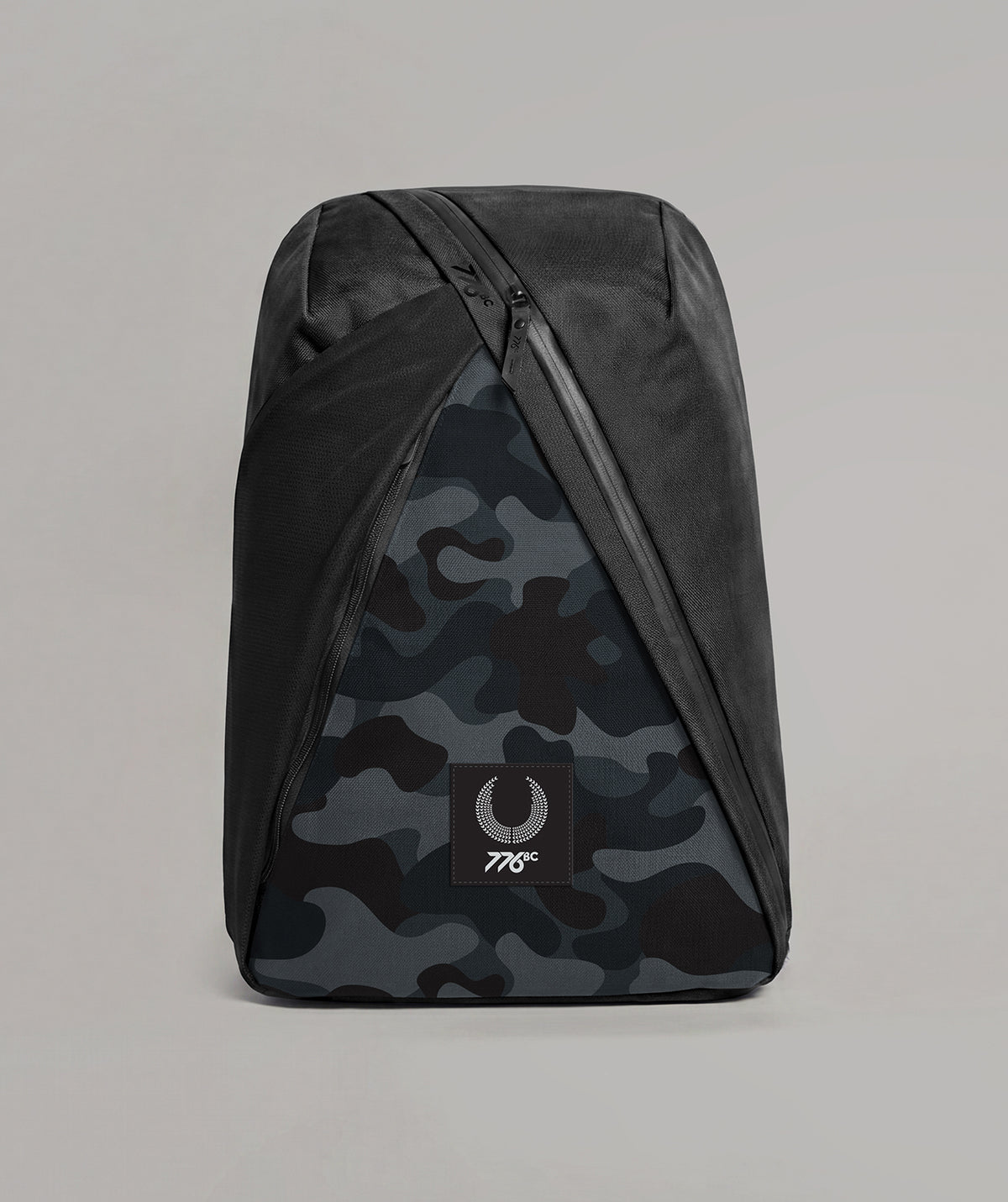 776BC Pro Tour Camo Backpack Patch - Black