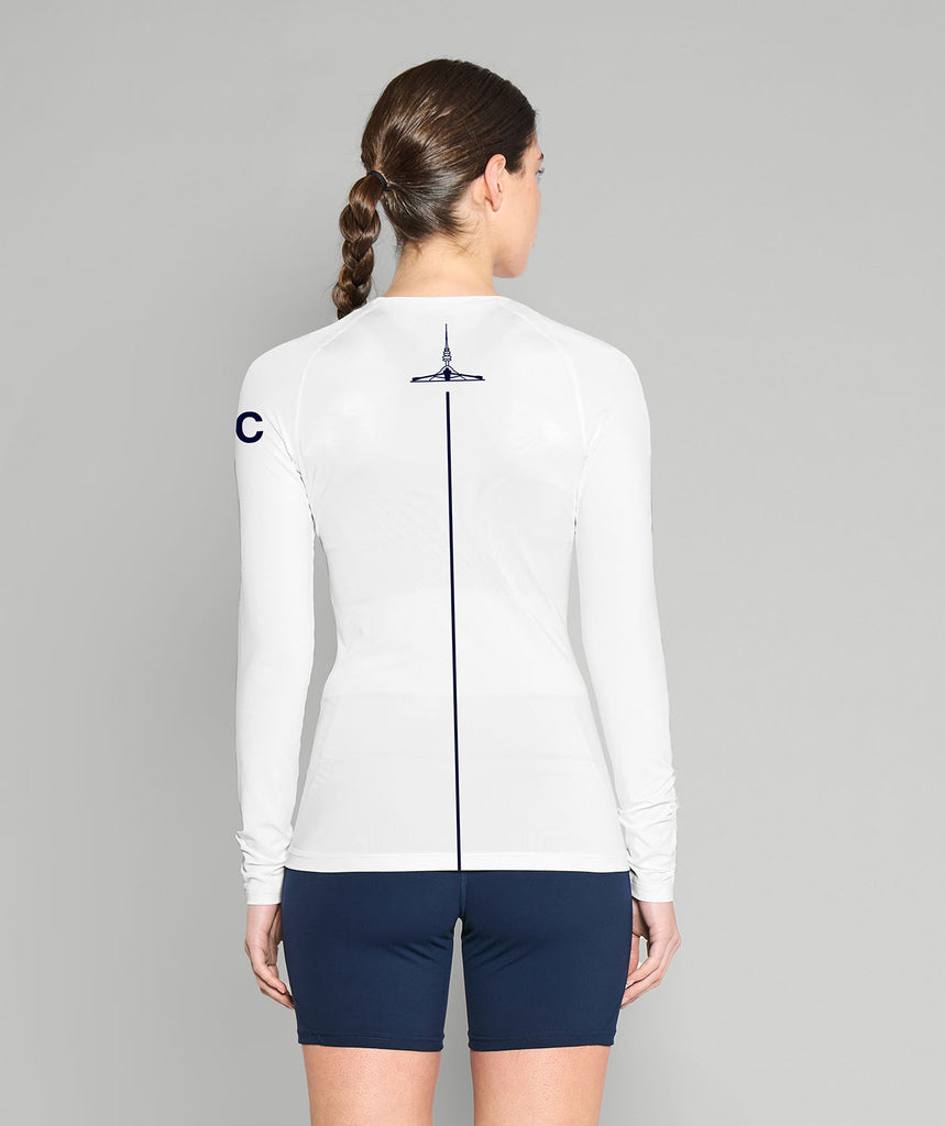 Women's Canberra Rowing Club Base Layer LS - White
