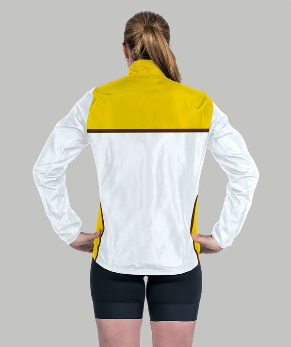 Women's ESR Theta Cirrostratus Wind Jacket - White/Yellow
