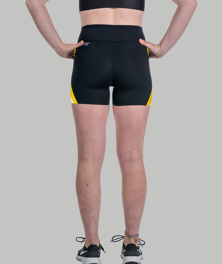 Women's ESR Theta Competition Pro Active Short - Black/Yellow