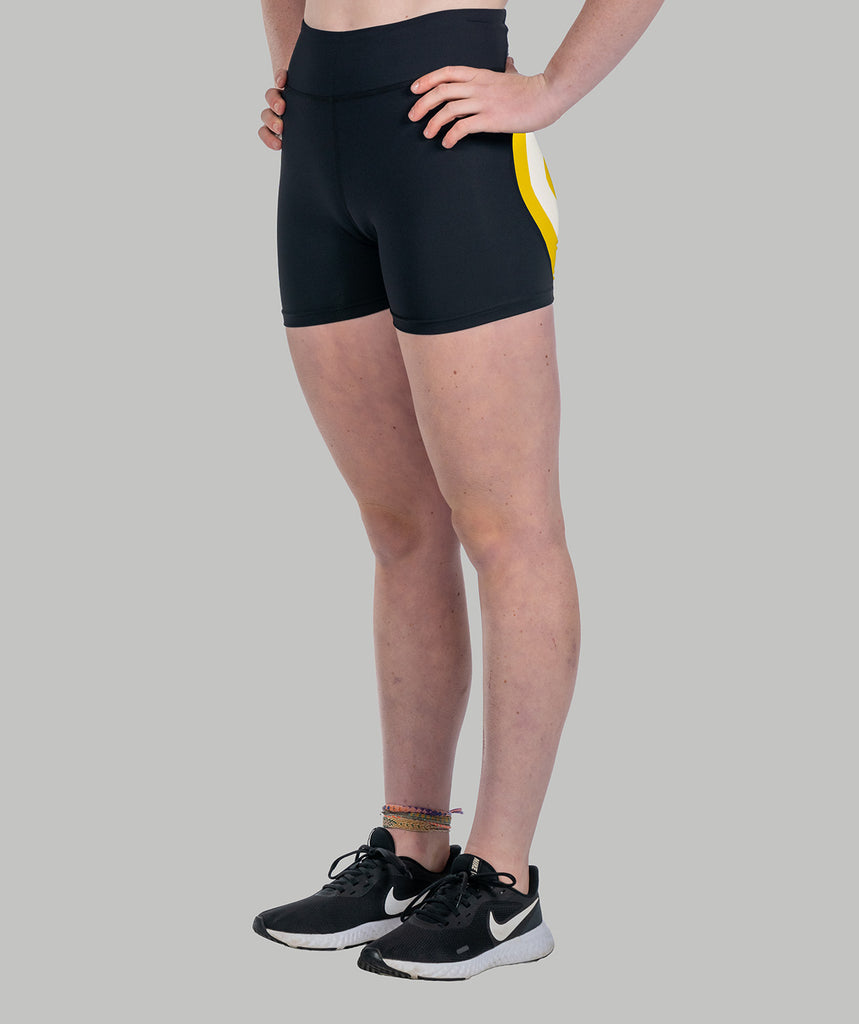 Women's ESR Theta Competition Pro Active Short - Black/Yellow