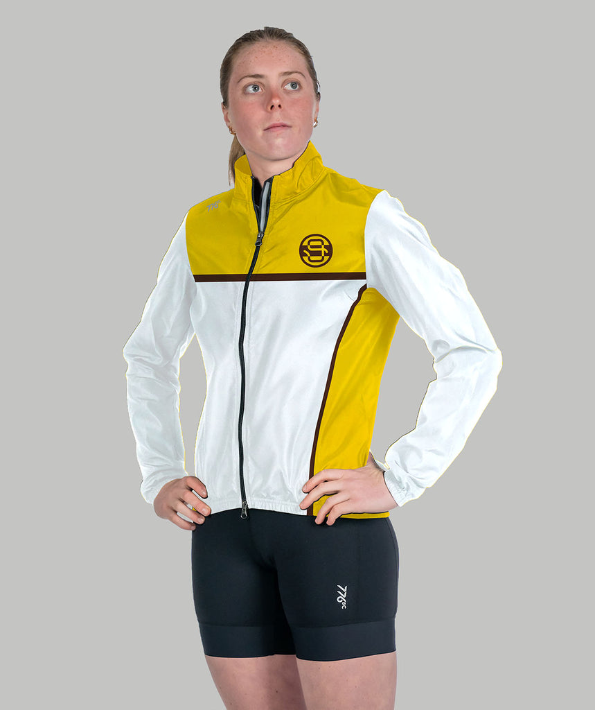Women's ESR Theta Cirrostratus Wind Jacket - White/Yellow