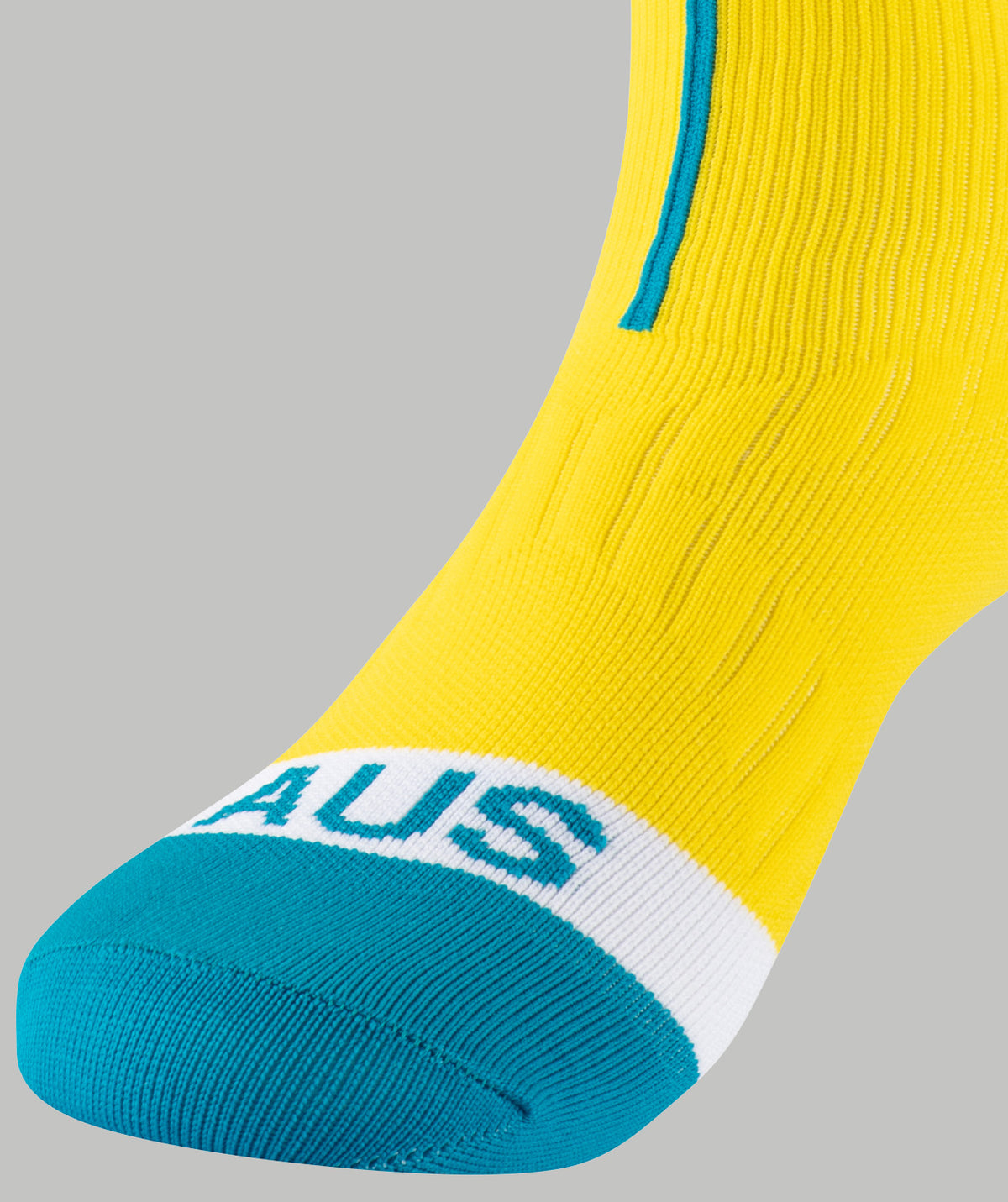 Icon Collection AUS Performance Socks - Yellow/Green/White
