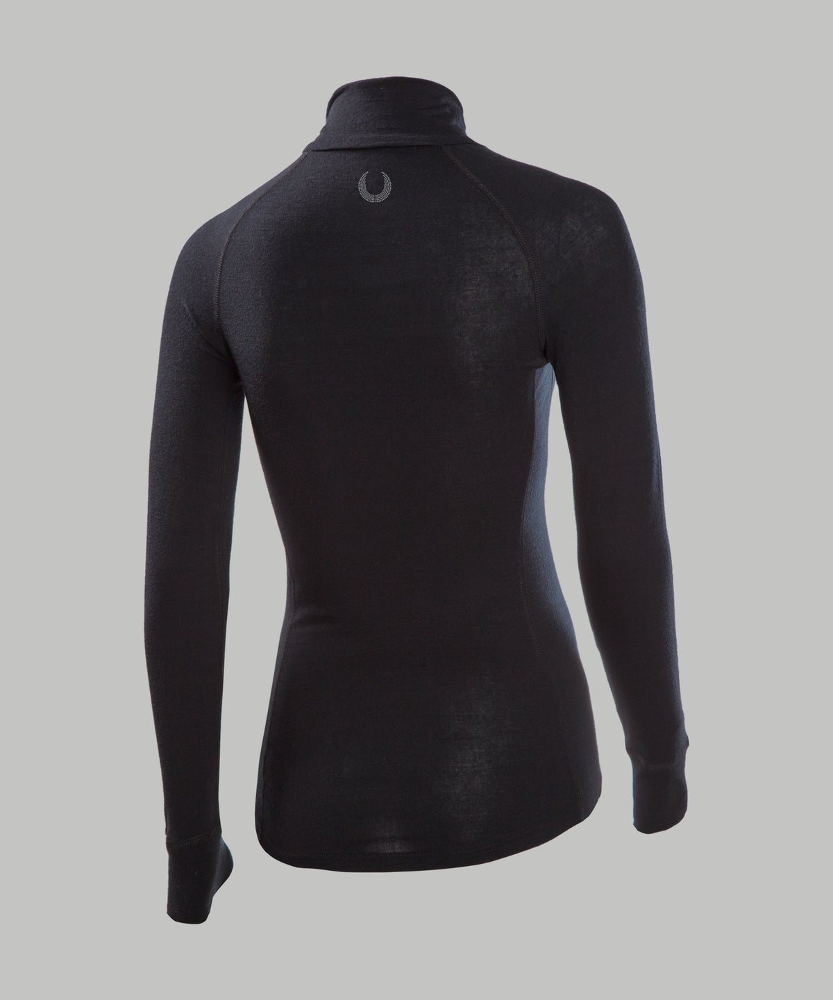 Women's Leander Athlete Kit Pro-Merino 1/4 Zip LS - Black