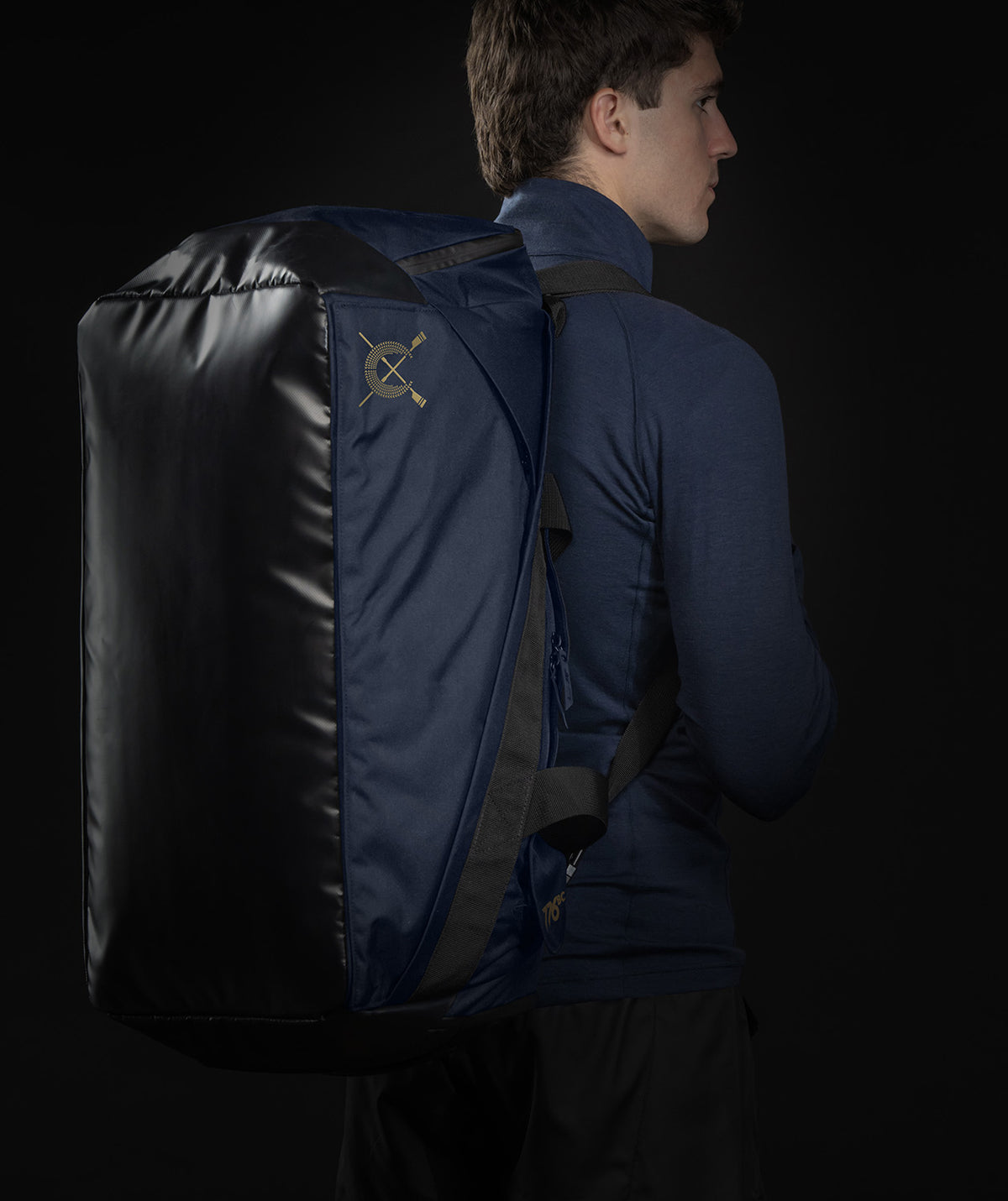 776BC Pro Tour Wreath Duffle Patch - Dark Navy/Gold