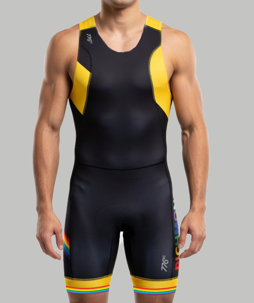Men's Richmond Pride Rowing Club Pro Unisuit - Yellow/Black
