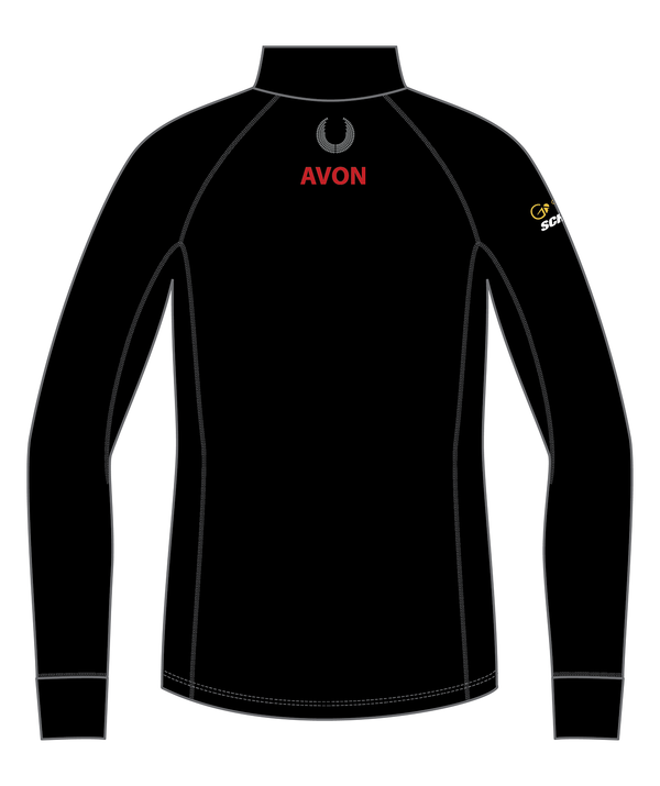 Men's Avon Rowing Pro-Merino 1/4 Zip LS - Black