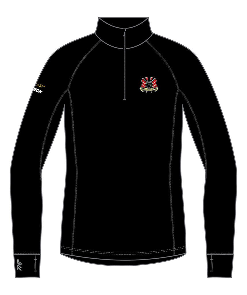 Men's Avon Rowing Pro-Merino 1/4 Zip LS - Black