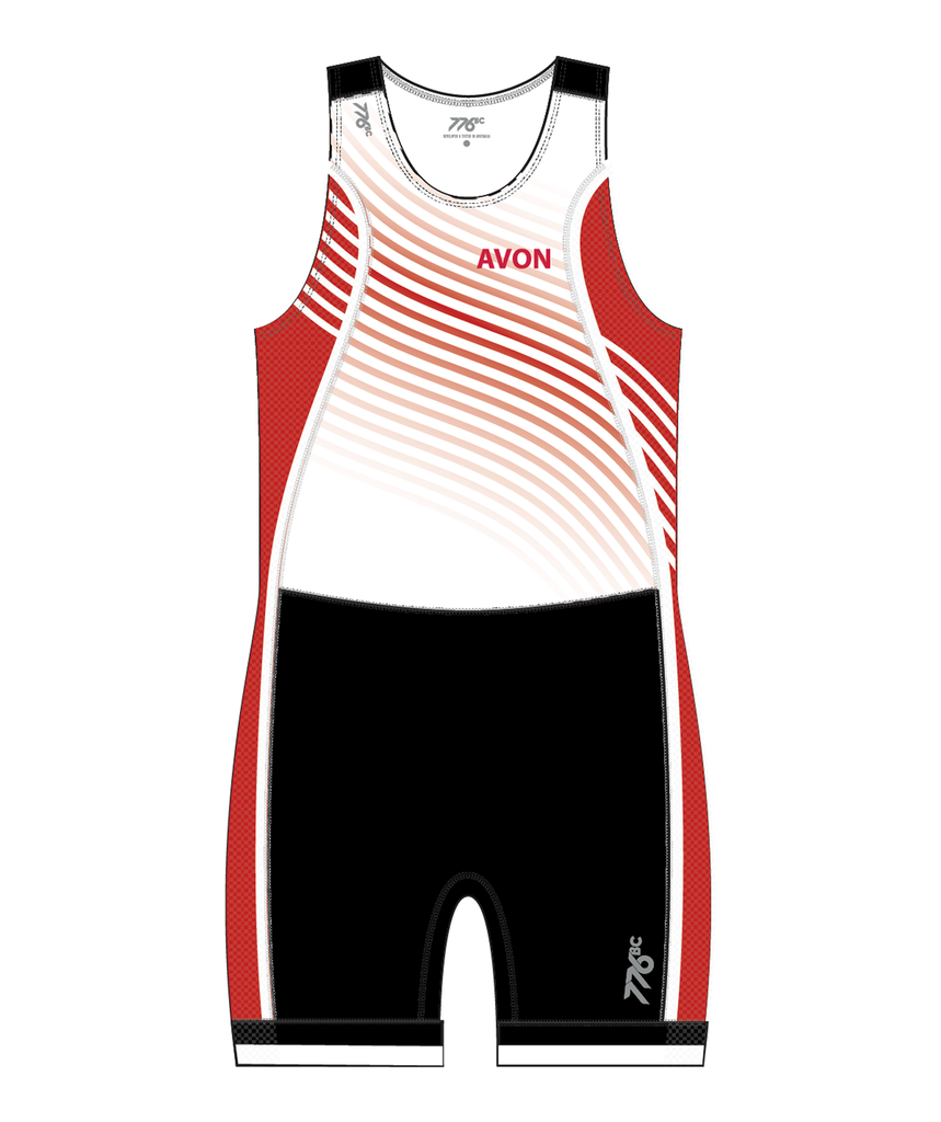 Men's Avon Rowing Pro Unisuit - Red/White/Black