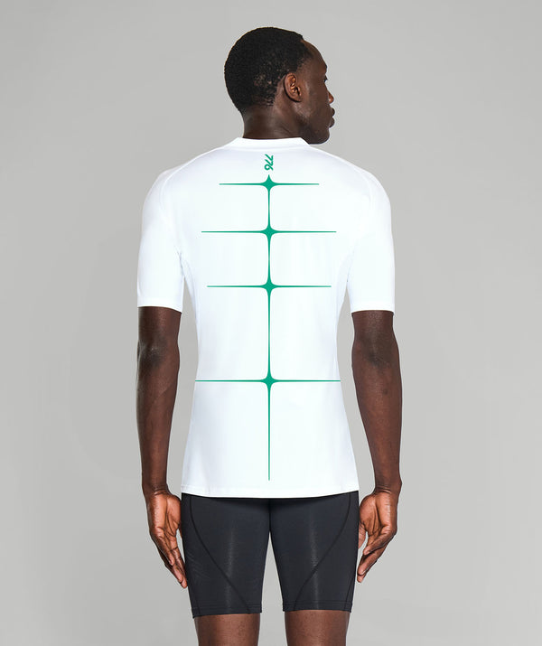 Men's 776BC Vivid Motion Base Layer SS - White/Green