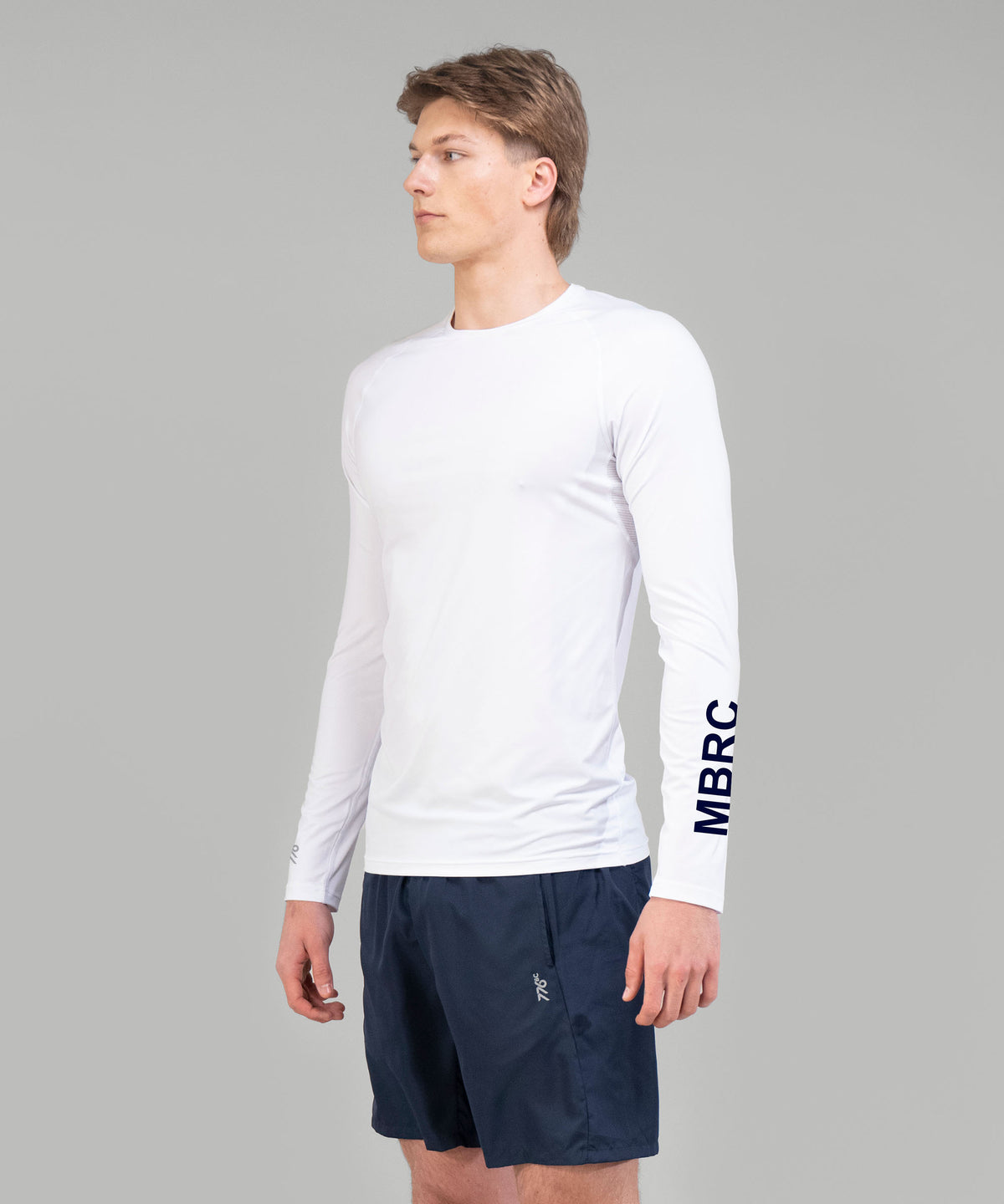 Men's Murray Bridge Rowing Club Base Layer LS - White