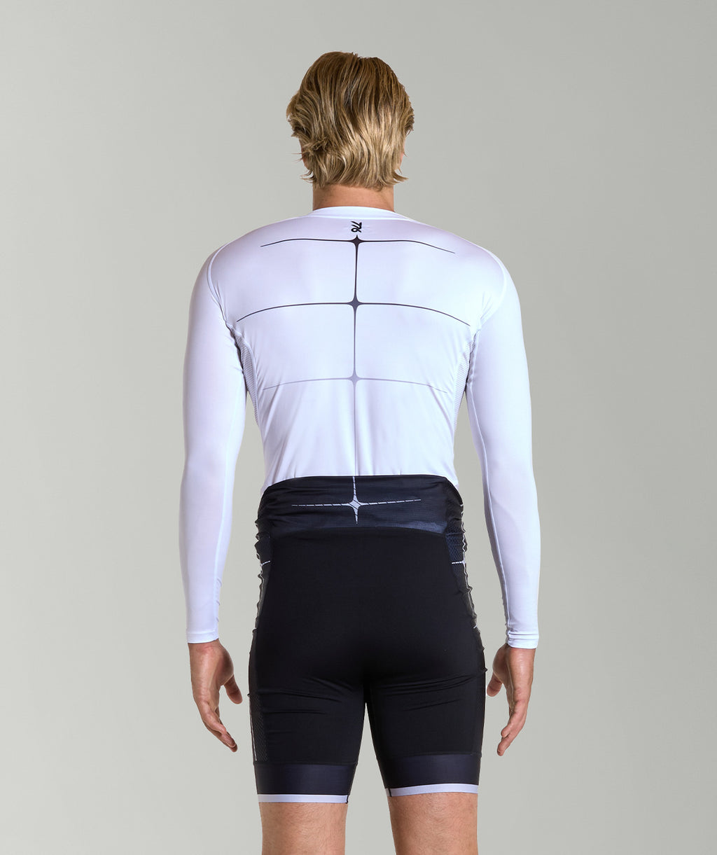 Men's Motion Pro Base Layer LS - White/Graphite