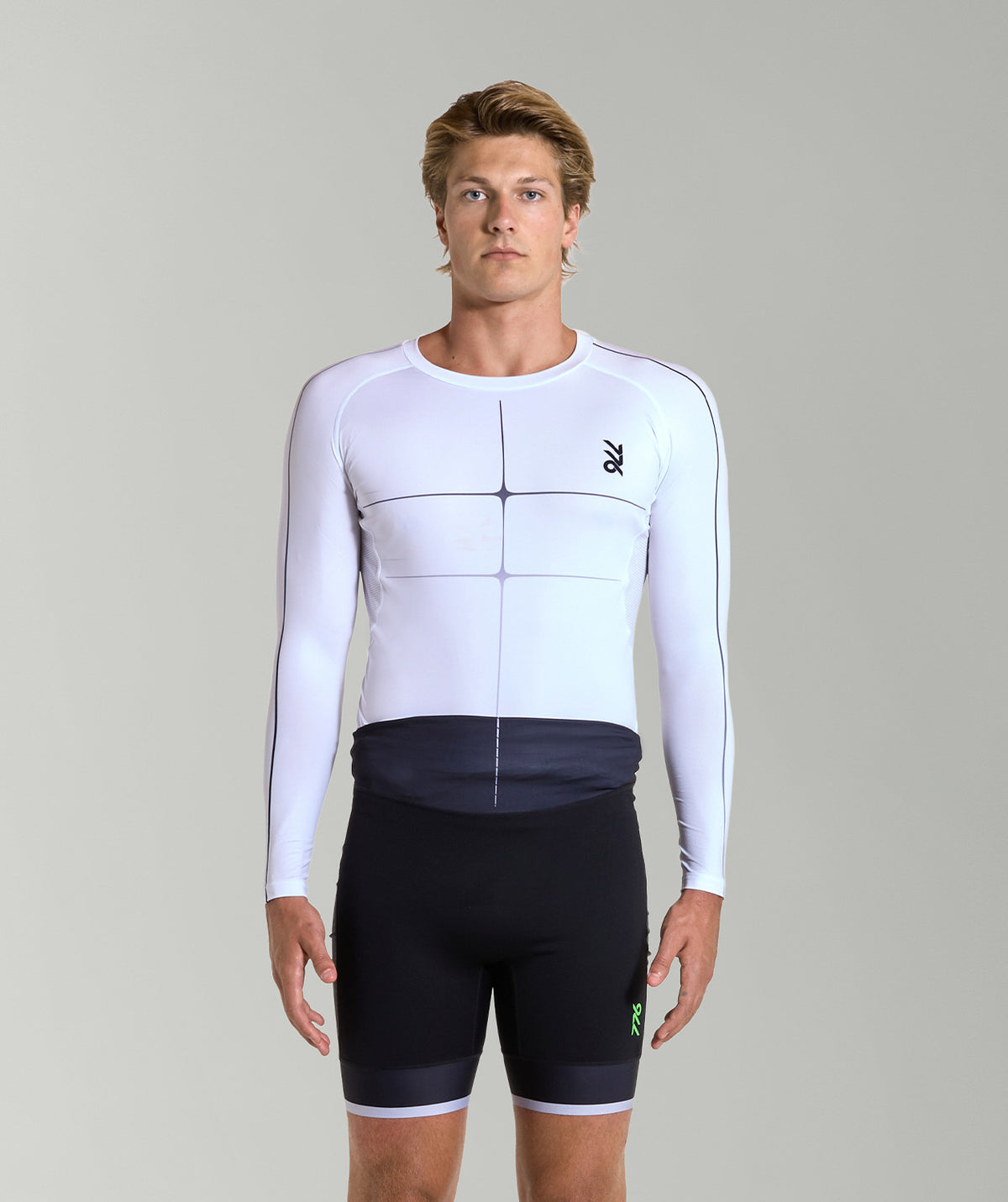 Men's Motion Pro Base Layer LS - White/Graphite