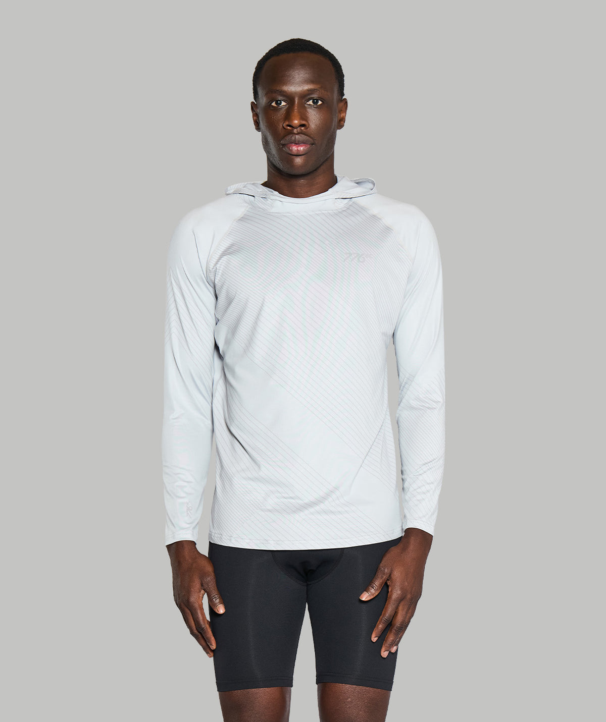 Men's Wreath Sun Hoodie - Graphic Gray