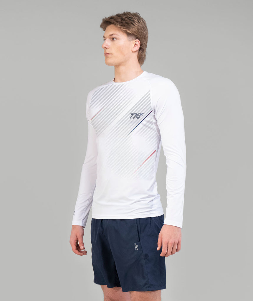 Men's 776BC Base Layer LS - White/Grey