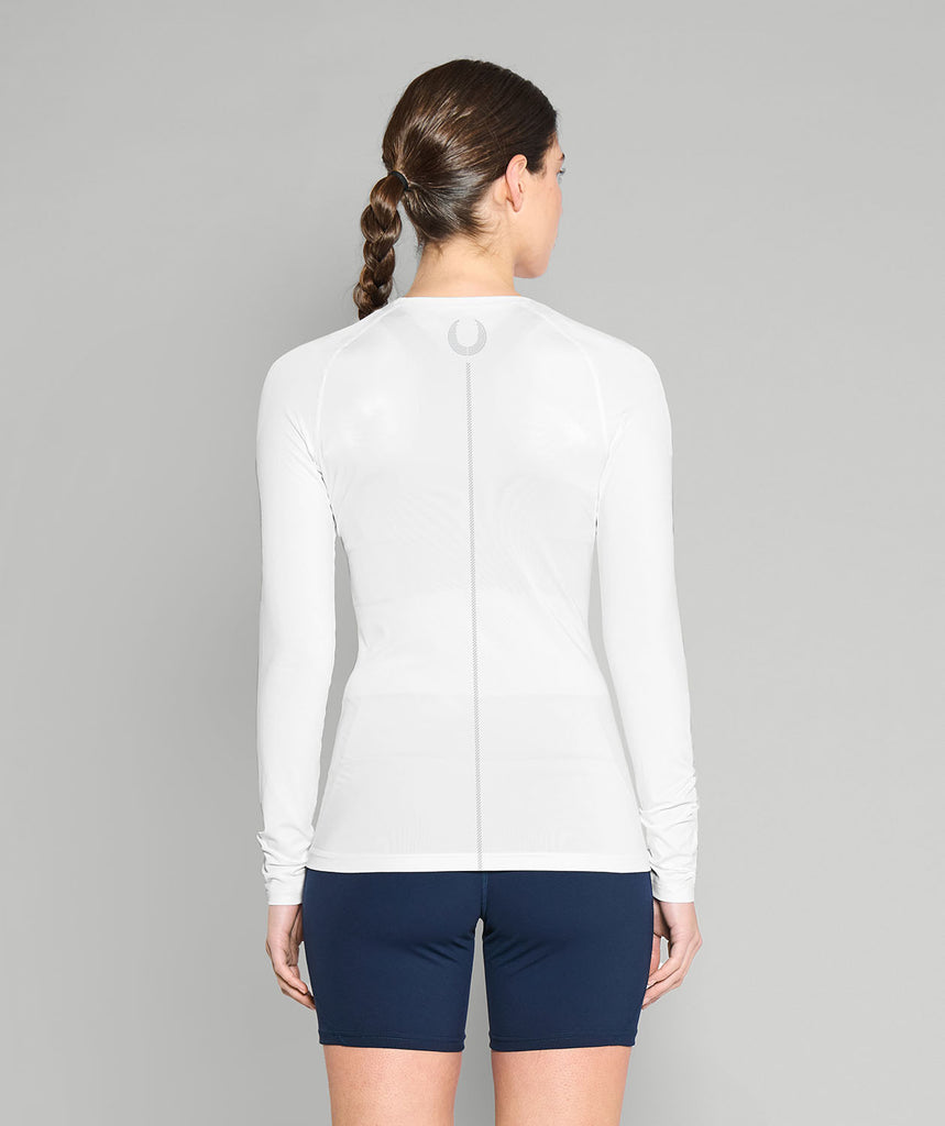 Women's 776BC Base Layer LS - White/Vivid Pink