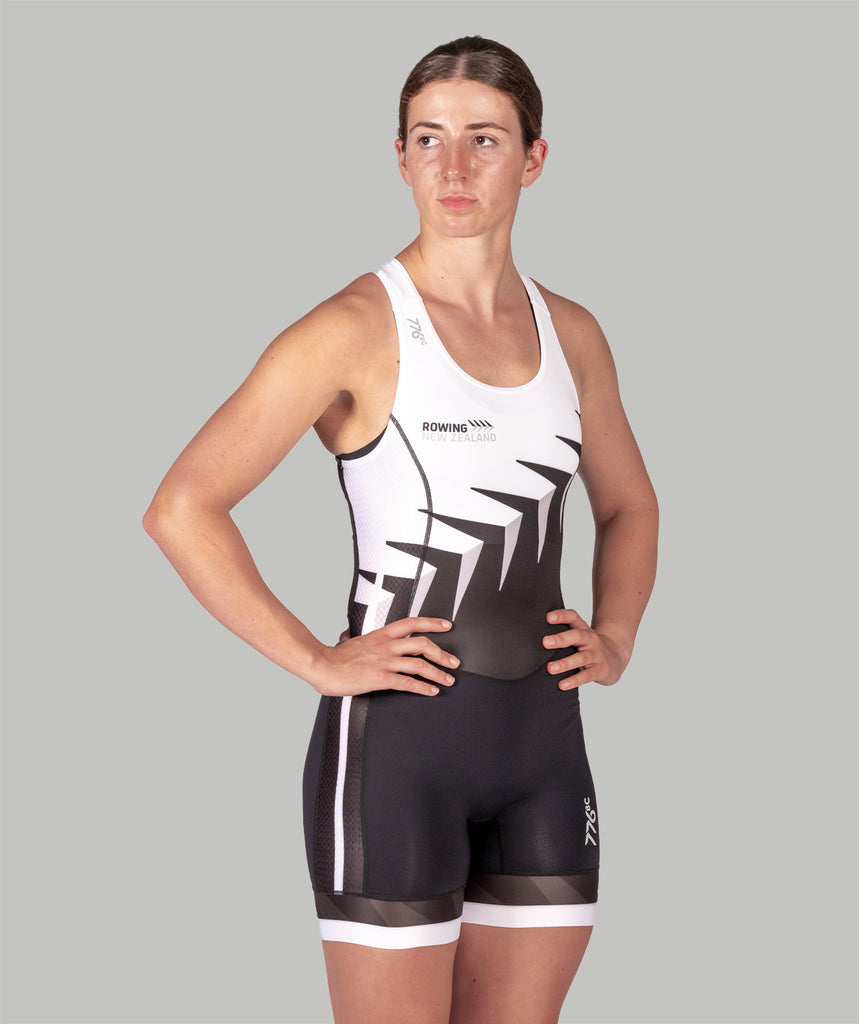 Women's 776BC x Rowing NZ Pro Unisuit - Black/White