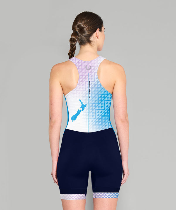 Women's Rowing New Zealand Maadi 2026 Pro Unisuit - Navy/Blue