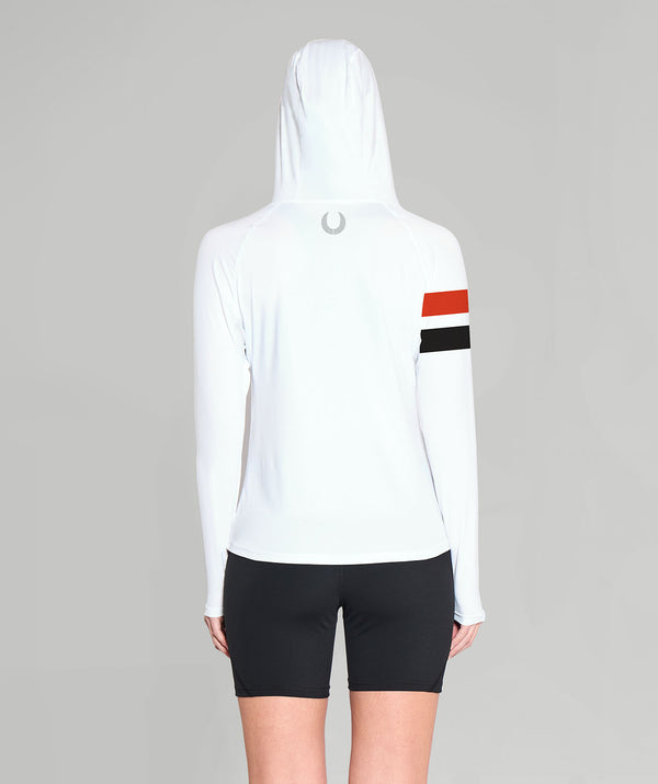 Women's Thames Rowing Club Sun Hoodie LS - White