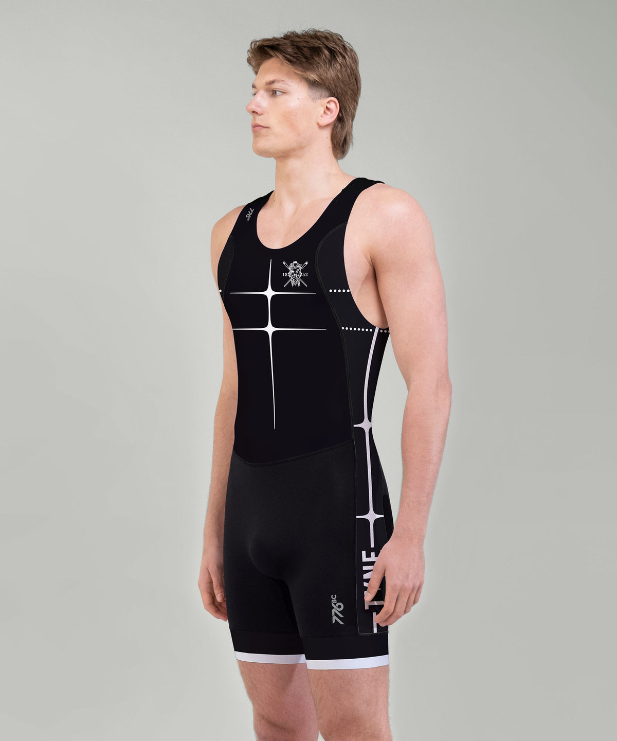 Men's Tyne Amateur Rowing Club Motion Pro Pro Unisuit - Black/White