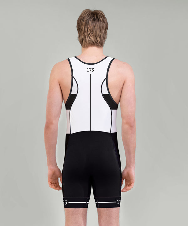Men's Tyne Amateur Rowing Pro Unisuit - White/Black