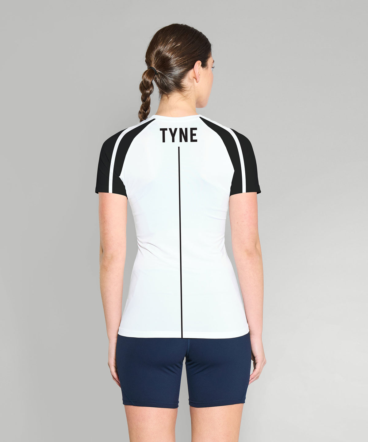 Women's Tyne Amateur Rowing Club Base Layer SS - White/Black