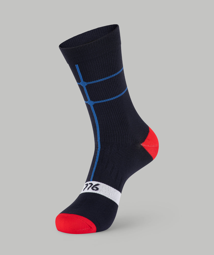 Motion Performance Socks - Navy/Cobalt