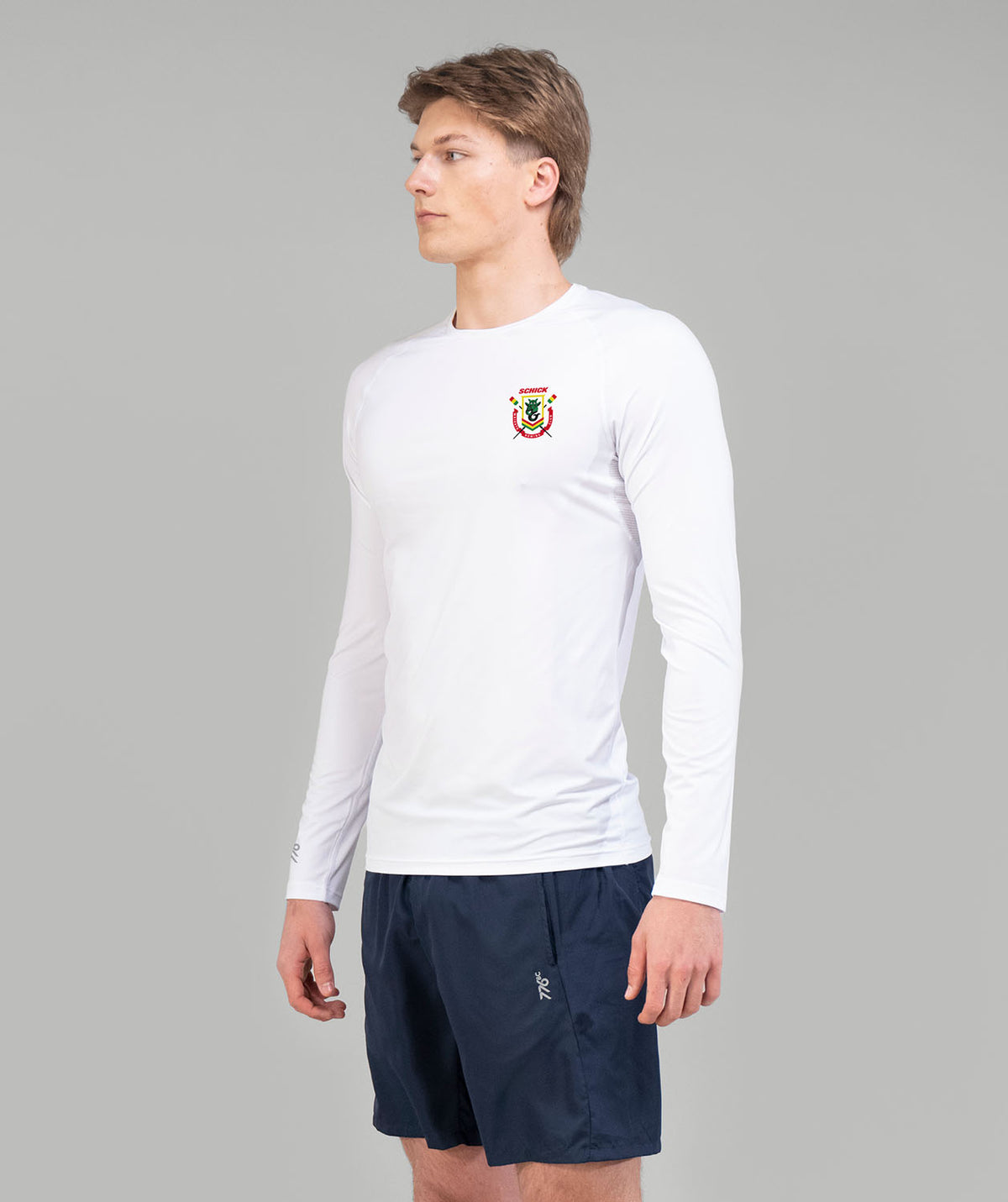 Men's Waikato Rowing Base Layer LS - White
