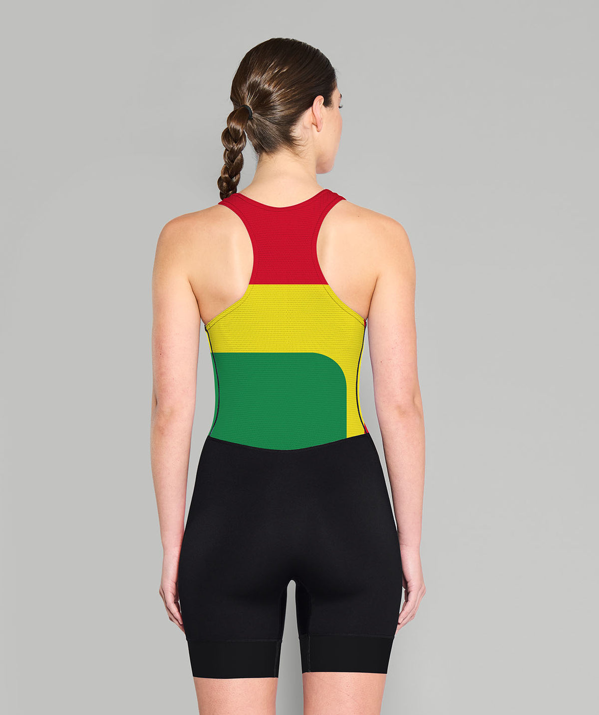 Women's Waikato Rowing Pro Unisuit - Red/Yellow/Green