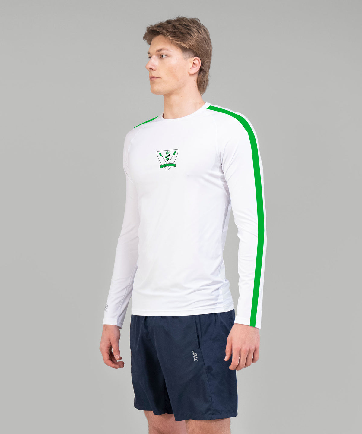 Men's Wainuiomata Base Layer LS - White/Green