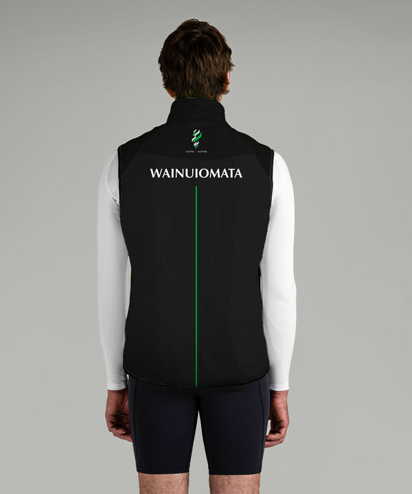 Men's Wainuiomata Stratus Vest - Black/White/Green